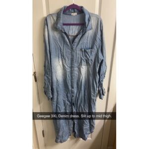 Light Blue Denim Dress